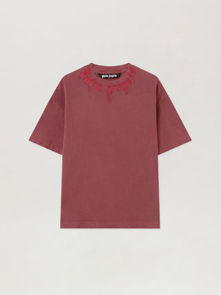 Palm Angels Neck Logo Regular T-Shirt