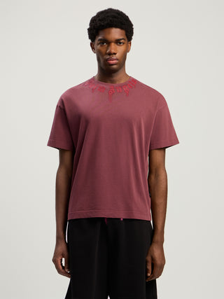 Palm Angels Neck Logo Regular T-Shirt