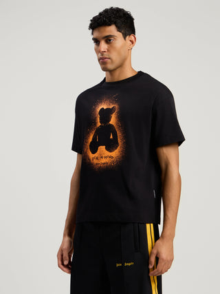 PALM ANGELS Spray Bear Regular T-Shirt