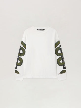 PALM ANGELS Snake Box Logo Long Sleeve T-Shirt