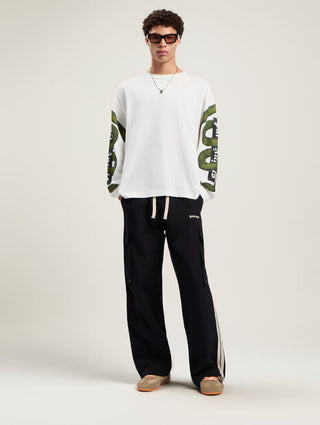 PALM ANGELS Snake Box Logo Long Sleeve T-Shirt