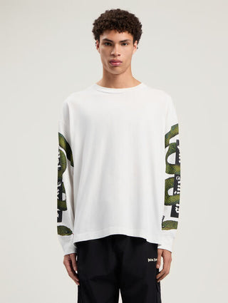 PALM ANGELS Snake Box Logo Long Sleeve T-Shirt