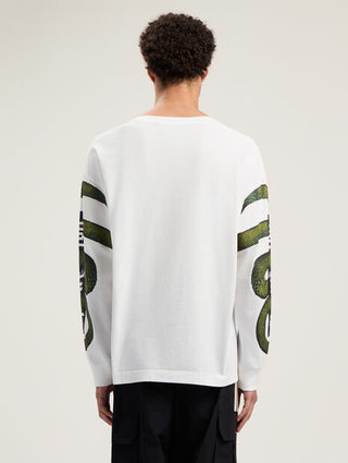 PALM ANGELS Snake Box Logo Long Sleeve T-Shirt