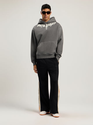 PALM ANGELS Neck Logo Regular Hoodie