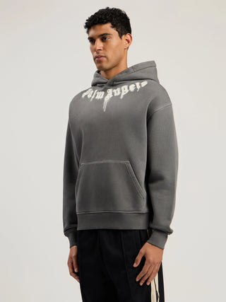 PALM ANGELS Neck Logo Regular Hoodie