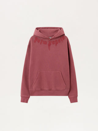 PALM ANGELS Neck Logo Regular Hoodie