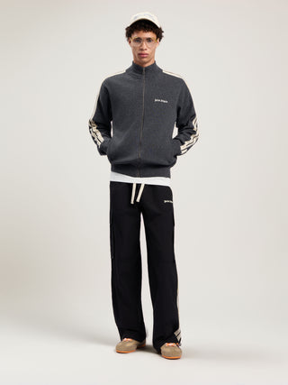 PALM ANGELS Classic Logo Knit Track Jacket
