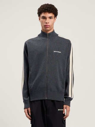 PALM ANGELS Classic Logo Knit Track Jacket