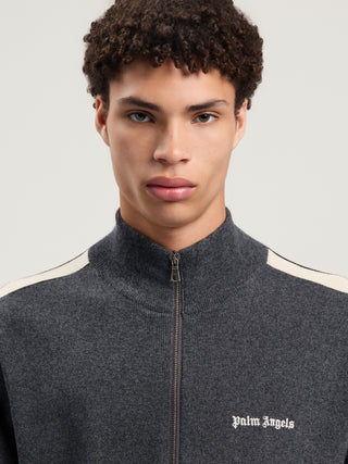 PALM ANGELS Classic Logo Knit Track Jacket