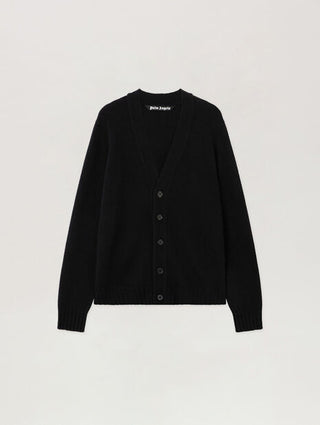 PALM ANGELS Curved Logo Cardigan