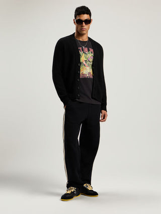 PALM ANGELS Curved Logo Cardigan