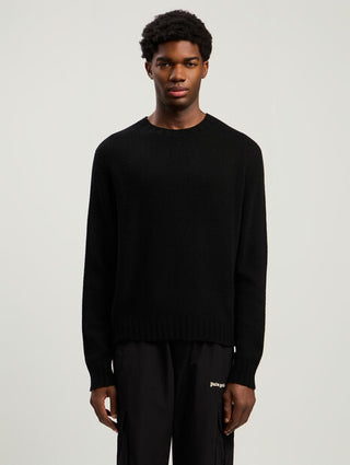 PALM ANGELS Curved Logo Sweater