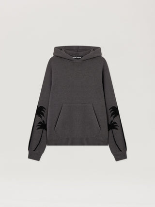 PALM ANGELS Knit Hooded Sweatshirt