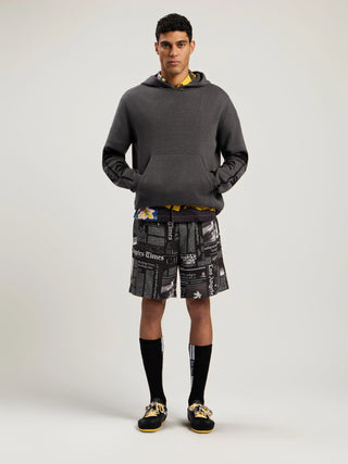 PALM ANGELS Knit Hooded Sweatshirt