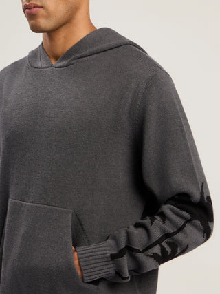 PALM ANGELS Knit Hooded Sweatshirt