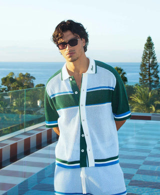 HOMIÉS MARBELLA POLO KNIT MULTICOLOR GREEN