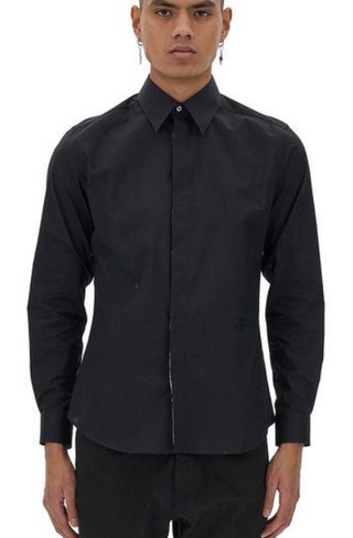 Roberto Cavalli,Ready to Wear RC Monogram-Embroidered Shirt