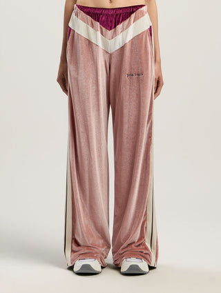 PALM ANGELS Colorblock Chenille Track Pants