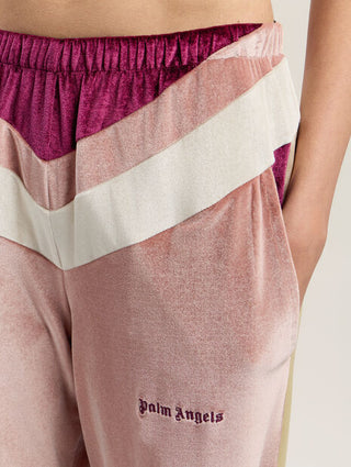 PALM ANGELS Colorblock Chenille Track Pants