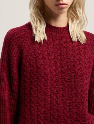 PALM ANGELS Curved Logo Ribbed Sweater