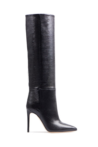 PARIS TEXAS,Shoes Croc-effect leather knee-high boots