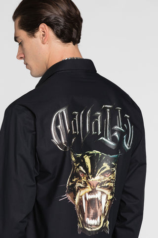Roberto Cavalli Logo print cotton shirt