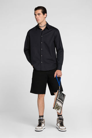 Roberto Cavalli Logo print cotton shirt