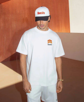 HOMIÉS Marbella RACING T-SHIRT WHITE ORANGE
