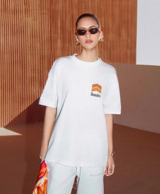 HOMIÉS Marbella RACING T-SHIRT WHITE ORANGE
