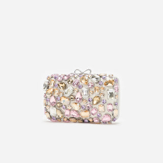 SELF PORTRAIT Multi Crystal Embellished Clutch Bag