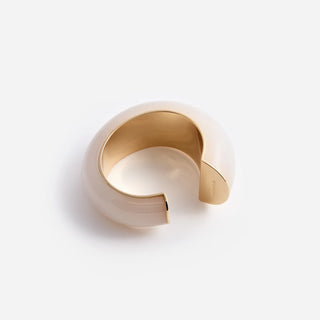 SELF PORTRAIT Cream Resin Cuff