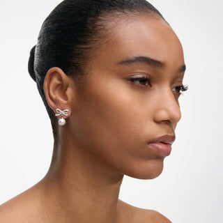 SELF PORTRAIT Bow Pearl Earrings