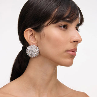 SELF PORTRAIT Crystal Flower Earrings