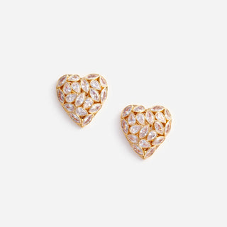 SELF PORTRAIT Embellished Heart Earrings