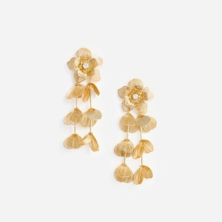 SELF PORTRAIT Gold Flower Earrings