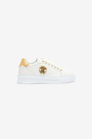 Roberto Cavalli Sneakers With Monogram Mirror Snake