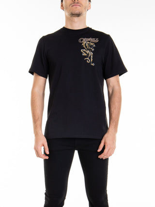 Roberto Cavalli Crewneck cotton T-shirt with logo
