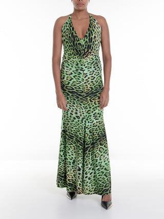Roberto Cavalli Multicolour tech fabric dress