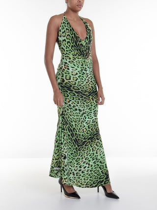 Roberto Cavalli Multicolour tech fabric dress