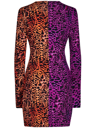Roberto Cavalli Murena-print stretch jersey mini dress
