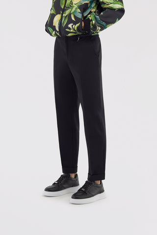 Roberto Cavalli-Tailored slim pants with fang