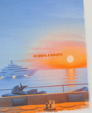 HOMIÉS Marbella SUNSET & NO SIGNAL T-SHIRT WHITE