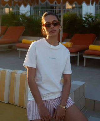 HOMIÉS Marbella SUNSET & NO SIGNAL T-SHIRT WHITE