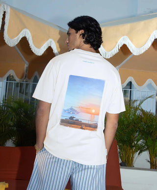 HOMIÉS Marbella SUNSET & NO SIGNAL T-SHIRT WHITE