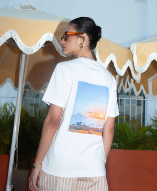 HOMIÉS Marbella SUNSET & NO SIGNAL T-SHIRT WHITE