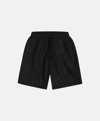 HOMIÉS MARBELLA SWIM SHORTS PATTERN LOGO BLACK