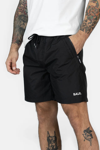 BALR Classic Swim Shorts Jet Black