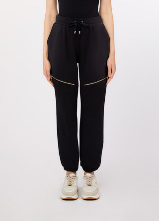 LIU JO Plush trousers with zip