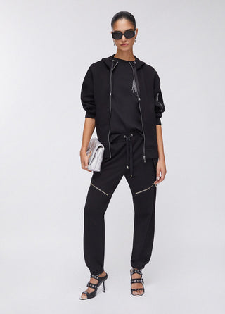 LIU JO Plush trousers with zip