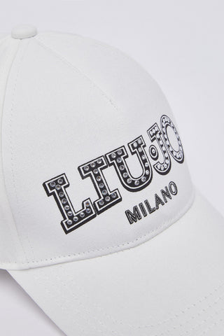LIU JO Baseball cap with bejewelled logo